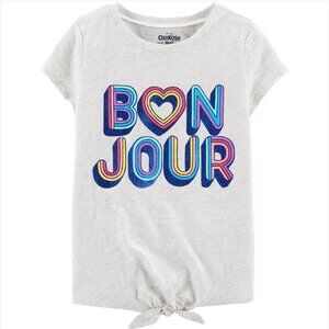 OshKosh B'gosh Bonjour Front-Tie Tee - Girl Size 12